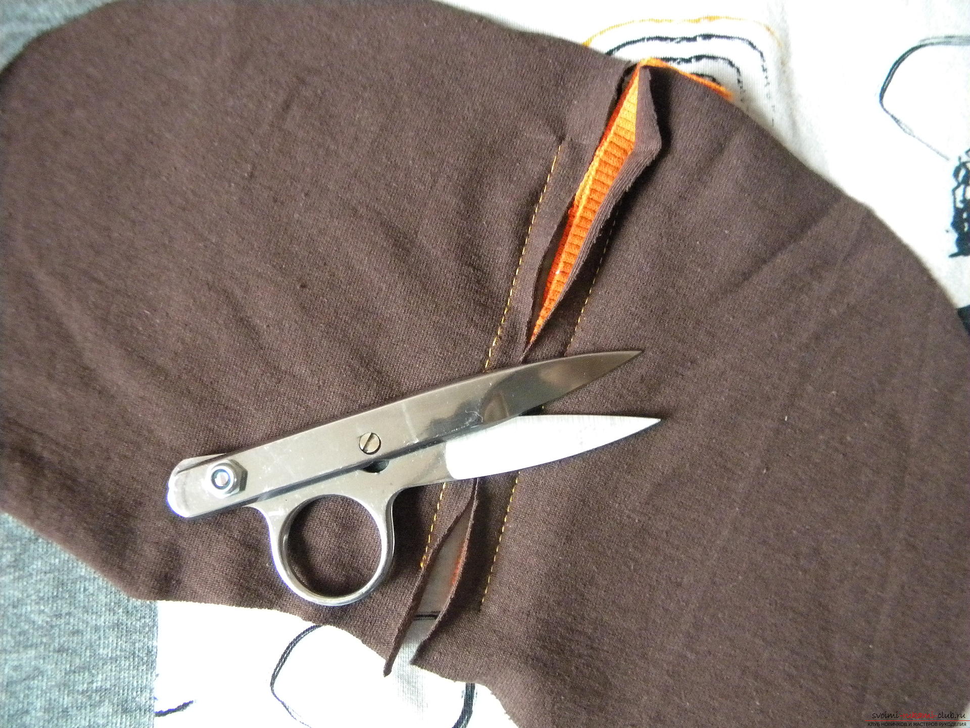 Мастер-класс по шитью научит как производится обработка карманов, делаем карман с листочкой.. Фото №9